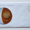 Tunisia Coin Stamped Envelope An Africa Country From Franklin Mint with C.O.A