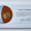 Tunisia Coin Stamped Envelope An Africa Country From Franklin Mint with C.O.A back