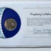 West Germany Coin Stamped Envelope An Europe Country From Franklin Mint with C.O.A Back
