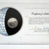 Turks and Caicos Islands Mint Coin Stamped Envelope Oceania Country Franklin Mint Back