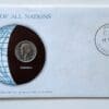 Venezuela Coin Of All Nations Stamped Envelope Franklin Mint C.O.A