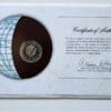 Venezuela Coin Of All Nations Stamped Envelope Franklin Mint C.O.A Back