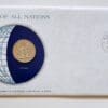 Iceland Coin Stamped Envelope An Europe Country From Franklin Mint with C.O.A