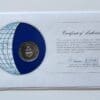 Sweden Coin Stamped Envelope An Europe Country From Franklin Mint with C.O.A Back