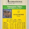 Kevin Brown Minor League CMC 1990 #2 Back