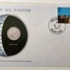 Mauritania Coin Stamped Envelope An Africa Country From Franklin Mint with C.O.A