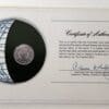 Mauritania Coin Stamped Envelope An Africa Country From Franklin Mint with C.O.A Back