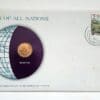 Mauritius Coin Stamped Envelope An Africa Country From Franklin Mint with C.O.A