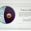 Mauritius Coin Stamped Envelope An Africa Country From Franklin Mint with C.O.A back