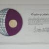 Monaco Coin Stamped Envelope from Franklin Mint with C.O.A Back
