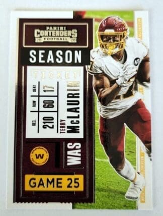 Terry McLaurin Panini Contender 2020 NFL Card #8 Washington Commanders