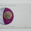 Fiji Islands Mint Coin Stamped Envelope Oceania Country Franklin Mint
