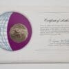 Fiji Islands Mint Coin Stamped Envelope Oceania Country Franklin Mint Back