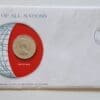 Isle of Man Coin Stamped Envelope A Europe Island Country from Franklin Mint