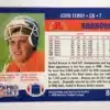John Elway Pro Set 1990 Card #88 Back