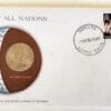 Solomon Islands Mint Coin Stamped Envelope Oceania Country Franklin Mint