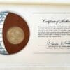 Solomon Islands Mint Coin Stamped Envelope Oceania Country Franklin Mint Back