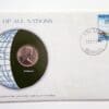 Bermuda Coin Stamped Envelope An North American Island From Franklin Mint with C.O.A
