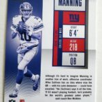 Eli Manning Panini Contenders 2016 NFL Trading Card #4 New York Giants back