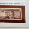 Gibraltar Banknote 1 Pound Banknote No J630423 Europe Country Franklin Mint