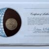 Sierra Leone Coin Stamped Envelope an Africa Country from Franklin Mint with C.O.A back