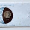 Vanuatu Mint Coin Stamped Envelope Oceania Country Franklin Mint