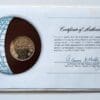 Vanuatu Mint Coin Stamped Envelope Oceania Country Franklin Mint Back