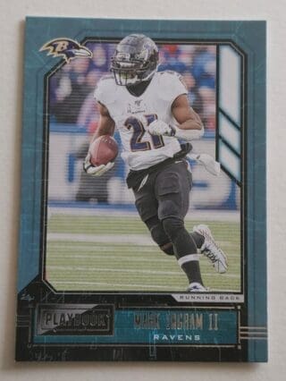 Mark Ingram II Panini Playbook 2020 NFL Trading Card #37 Baltimore Ravens