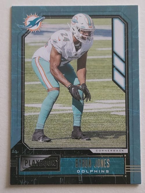 Byron Jones Panini Playbook 2020 NFL Trading Card #45 Miami Dolphins
