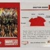 Doctor Doom Marvel Upper Deck 2021 Marvel Comic Card #18 Back