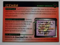 Iceman Fleer 1996 Card #7 Back