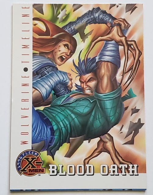 Wolverine Timeline Card #87 X-Men Fleer 1996 "Blood Oath"