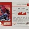 Captain America Blue Upper Deck 2021 Marvel Comic Card #12 Back