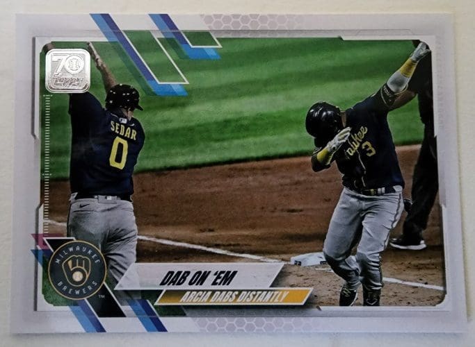 Dab On 'Em Topps 2021 MLB Card #7 Milwaukee Brewers