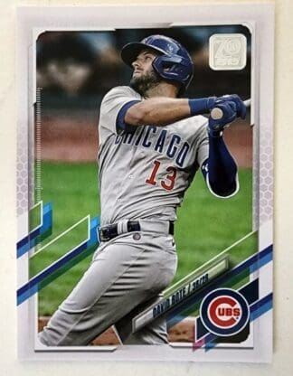 David Bote Topps 2021 MLB Card #4 Chicago Cubs
