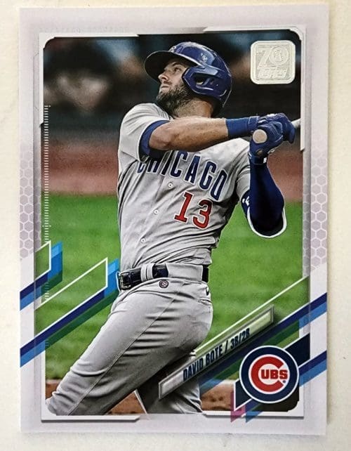 David Bote Topps 2021 MLB Card #4 Chicago Cubs