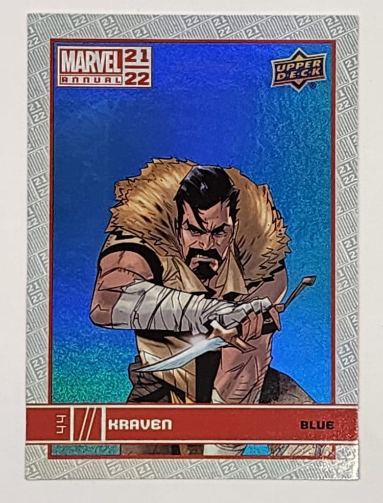 Kraven Blue Upper Deck 2021 Marvel Comic Card #44