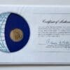 U.S.S.R Coin Stamped Envelope From Franklin Mint with C.O.A Back