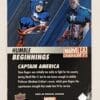 Captain America "Humble Beginnings" Upper Deck 2021 Marvel Comic Card HB-1 Back