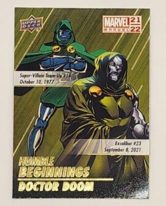 Doctor Doom "Humble Beginnings" Upper Deck 2021 #HB-2