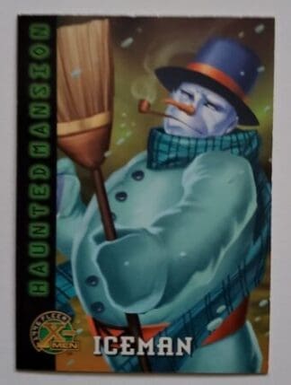 Iceman X-Men Fleer 1996 "Haunted Mansion" Marvel Comic Card #94