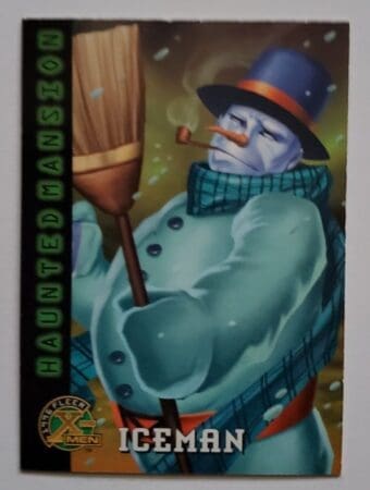 Iceman X-Men Fleer 1996 "Haunted Mansion" Marvel Comic Card #94