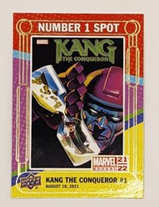 Kang The Conqueror #1 Upper Deck 2021 Marvel Comic Number 1 Spot #N1S-2