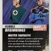 Mr. Fantastic "Humble Beginnings" Upper Deck 2021 Marvel Comic Card HB-5 Back