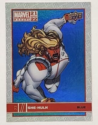 She-Hulk Blue Upper Deck 2021 Marvel Comic Card #77