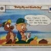 Upper Deck 1990 #19 "Porky Pig and Charlie Dog" Looney Tunes Back