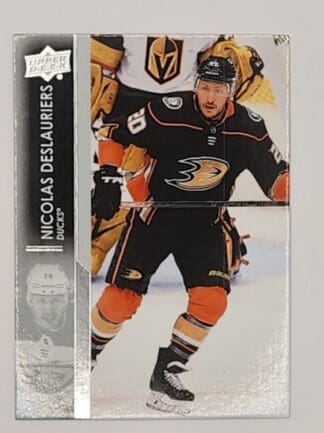 Nicolas Deslauriers Upper Deck 2021 NHL Card #1 Anaheim Ducks