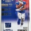 Rashad Jennings Panini Contenders 2016 NFL Trading Card #6 New York Giants