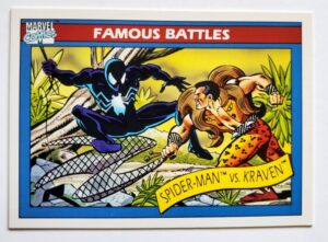 Spider-Man vs Kraven Marvel 1990 Impel Marketing Comic Card #92