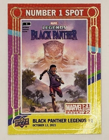 Black Panther Legends #1 Upper Deck 2021 Marvel Comic Card No. 1 Spot #N1S-10